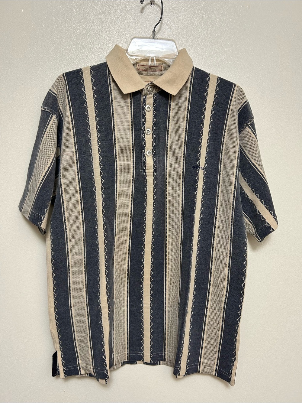 Guess Classic Sportswear Men's Stripe Polo 100% Cotton Size M